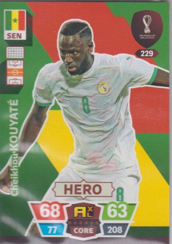 Adrenalyn World Cup 2022 - 229 - Cheikhou Kouyaté (Senegal) - Heroes