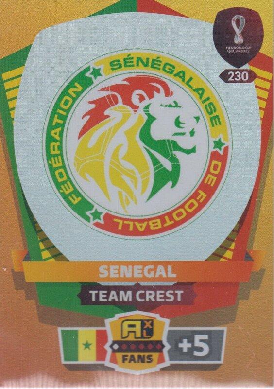 Adrenalyn World Cup 2022 - 230 - Team Crest (Senegal) - Team Crests