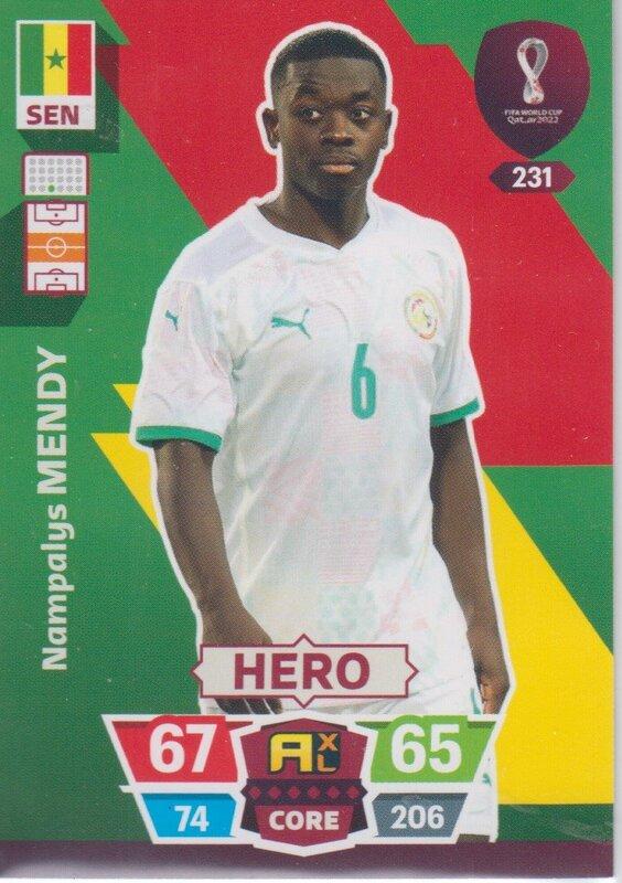 Adrenalyn World Cup 2022 - 231 - Nampalys Mendy (Senegal) - Heroes