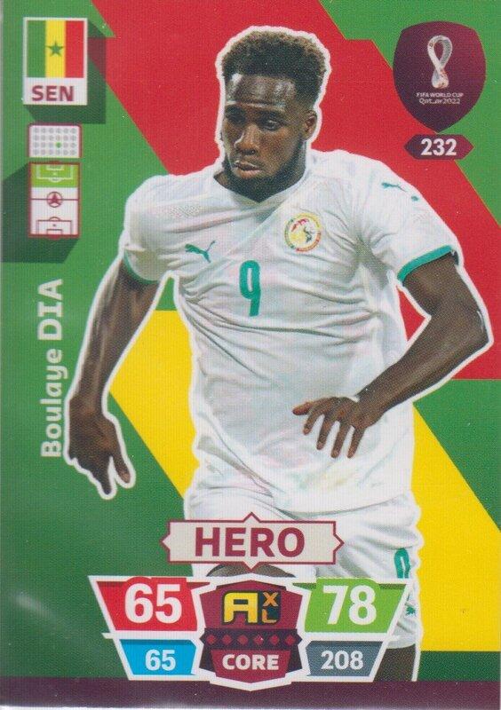 Adrenalyn World Cup 2022 - 232 - Boulaye Dia (Senegal) - Heroes