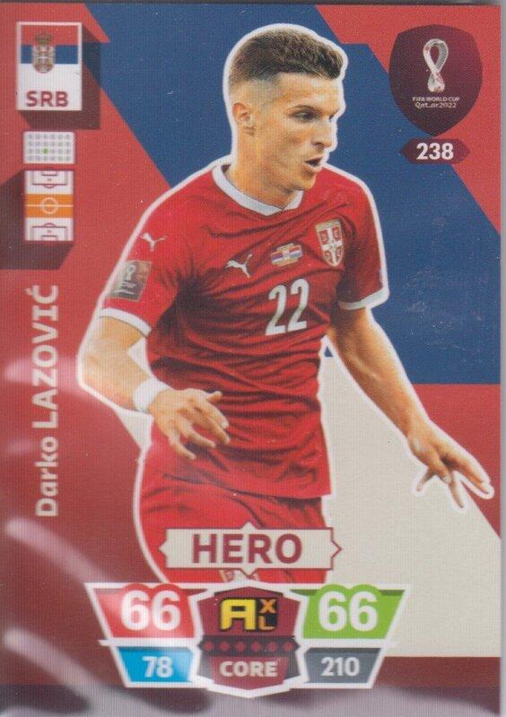 Adrenalyn World Cup 2022 - 238 - Darko Lazović (Serbia) - Heroes