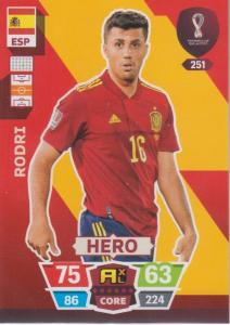 Adrenalyn World Cup 2022 - 251 - Rodri (Spain) - Heroes