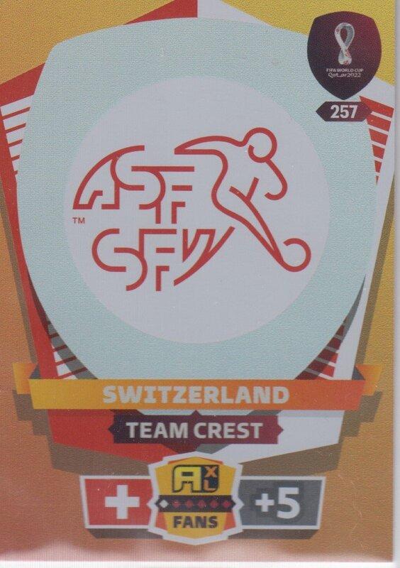 Adrenalyn World Cup 2022 - 257 - Team Crest (Switzerland) - Team Crests