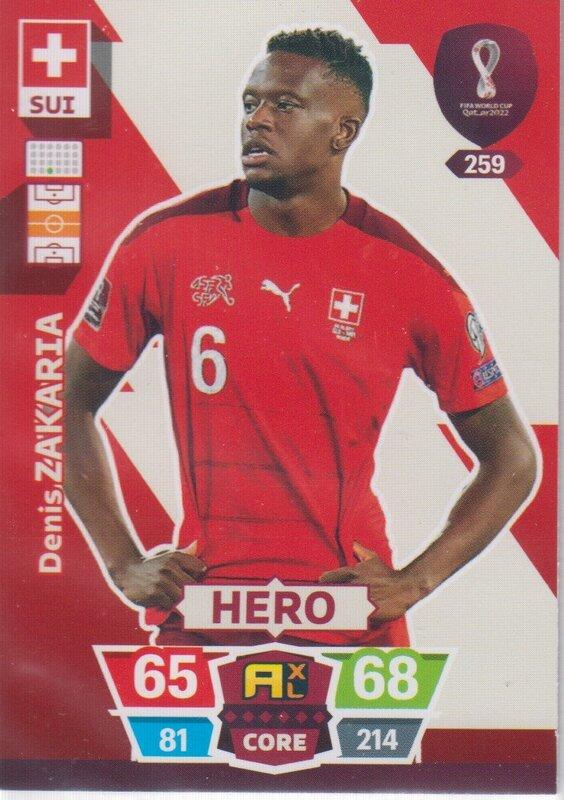 Adrenalyn World Cup 2022 - 259 - Denis Zakaria (Switzerland) - Heroes