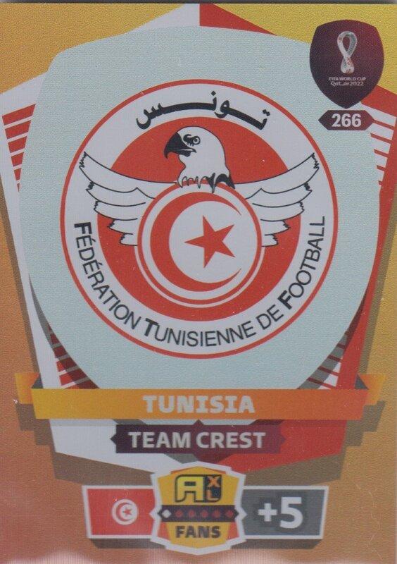 Adrenalyn World Cup 2022 - 266 - Team Crest (Tunisia) - Team Crests