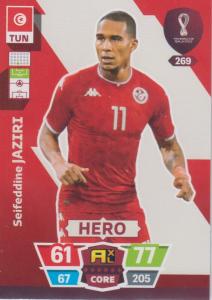 Adrenalyn World Cup 2022 - 269 - Seifeddine Jaziri (Tunisia) - Heroes