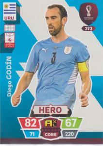 Adrenalyn World Cup 2022 - 273 - Diego Godín (Uruguay) - Heroes