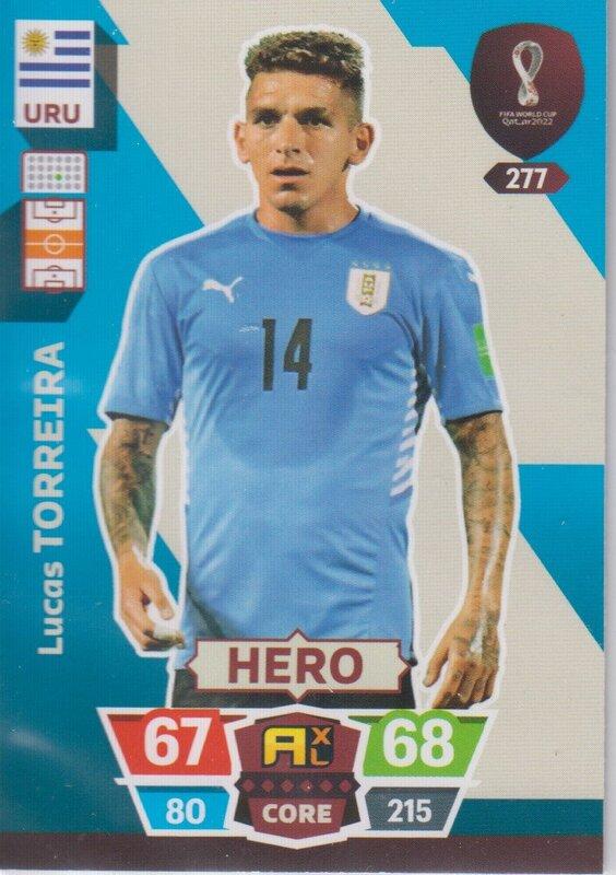 Adrenalyn World Cup 2022 - 277 - Lucas Torreira (Uruguay) - Heroes