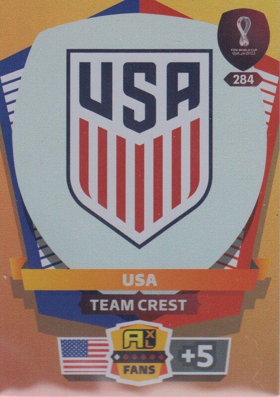 Adrenalyn World Cup 2022 - 284 - Team Crest (USA) - Team Crests