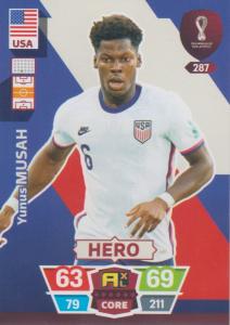 Adrenalyn World Cup 2022 - 287 - Yunus Musah (USA) - Heroes