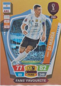 Adrenalyn World Cup 2022 - 290 - Ángel Di María (Argentina) - Fans’ Favourites