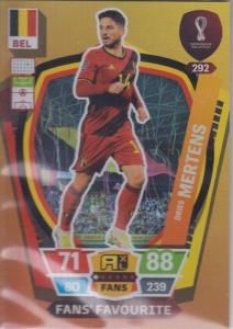 Adrenalyn World Cup 2022 - 292 - Dries Mertens (Belgium) - Fans’ Favourites