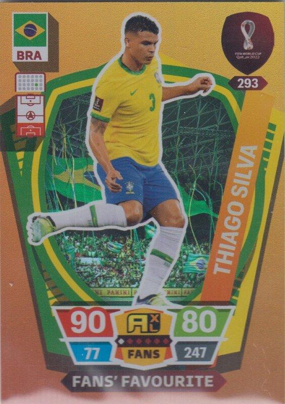 Adrenalyn World Cup 2022 - 293 - Thiago Silva (Brasil) - Fans’ Favourites