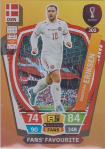 Adrenalyn World Cup 2022 - 302 - Christan Eriksen (Denmark) - Fans’ Favourites