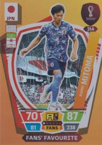 Adrenalyn World Cup 2022 - 314 - Kaoru Mitoma (Japan) - Fans’ Favourites