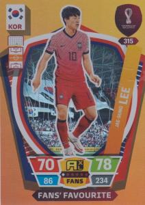 Adrenalyn World Cup 2022 - 315 - Jae-sung Lee (South Korea) - Fans’ Favourites