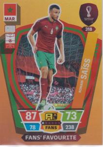 Adrenalyn World Cup 2022 - 318 - Romain Saïss (Morocco) - Fans’ Favourites