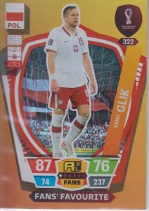 Adrenalyn World Cup 2022 - 322 - Kamil Glik (Poland) - Fans’ Favourites