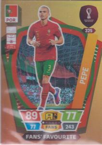 Adrenalyn World Cup 2022 - 325 - Pepe (Portugal) - Fans’ Favourites