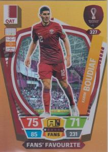 Adrenalyn World Cup 2022 - 327 - Karim Boudiaf (Qatar) - Fans’ Favourites