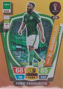 Adrenalyn World Cup 2022 - 329 - Fahad Al-Muwallad (Saudi Arabia) - Fans’ Favourites