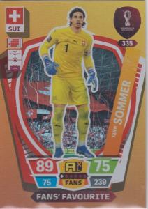 Adrenalyn World Cup 2022 - 335 - Yann Sommer (Switzerland) - Fans’ Favourites