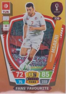 Adrenalyn World Cup 2022 - 338 - Youssef Msakni (Tunisia) - Fans’ Favourites