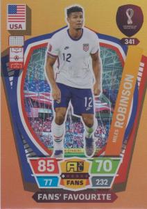 Adrenalyn World Cup 2022 - 341 - Miles Robindson (USA) - Fans’ Favourites