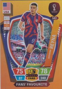 Adrenalyn World Cup 2022 - 342 - Giovanni Reyna (USA) - Fans’ Favourites