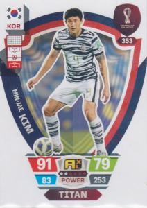 Adrenalyn World Cup 2022 - 353 - Min-Jae Kim (South Korea) - Titans