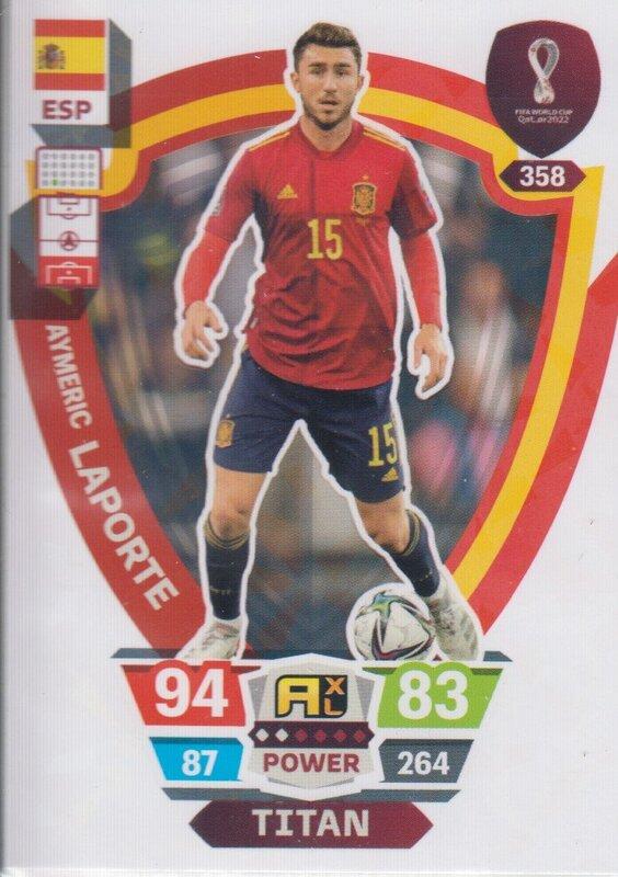 Adrenalyn World Cup 2022 - 358 - Aymeric Laporte (Spain) - Titans