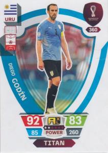 Adrenalyn World Cup 2022 - 360 - Diego Godín (Uruguay) - Titans