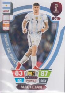 Adrenalyn World Cup 2022 - 361 - Rodrigo De Paul (Argentina) - Magician