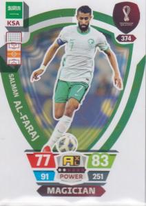 Adrenalyn World Cup 2022 - 374 - Salman Al-Faraj (Saudi Arabia) - Magician