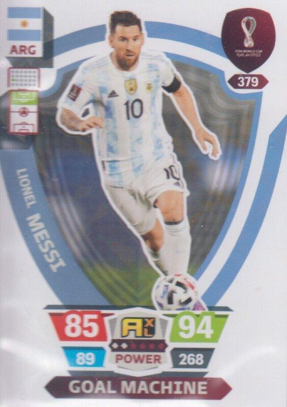 Adrenalyn World Cup 2022 - 379 - Lionel Messi (Argentina) - Goal Machines