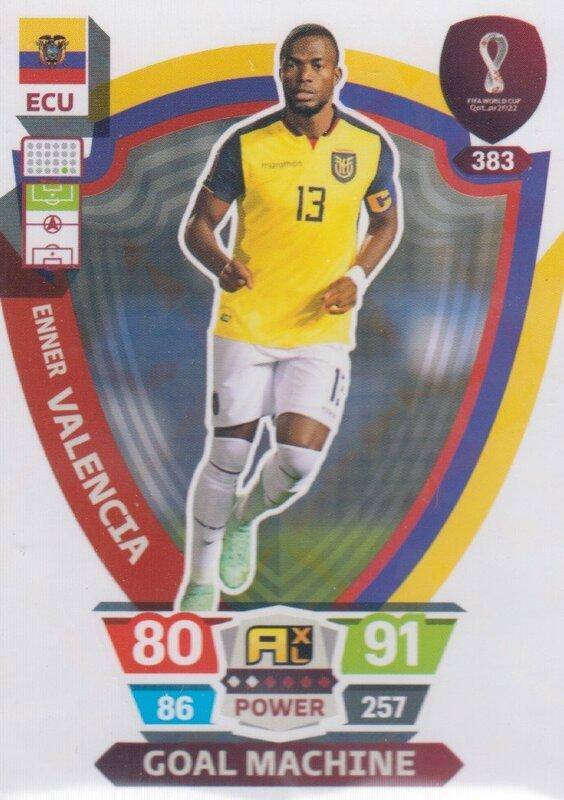 Adrenalyn World Cup 2022 - 383 - Enner Valencia (Ecuador) - Goal Machines