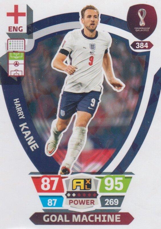 Adrenalyn World Cup 2022 - 384 - Harry Kane (England) - Goal Machines