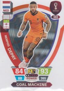 Adrenalyn World Cup 2022 - 392 - Memphis Depay (Netherlands) - Goal Machines