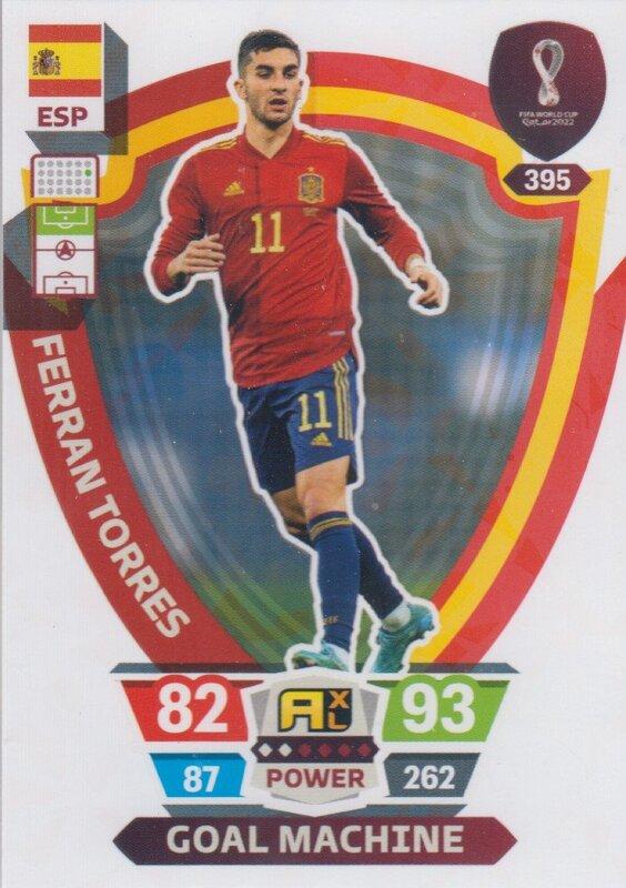 Adrenalyn World Cup 2022 - 395 - Ferran Torres (Spain) - Goal Machines