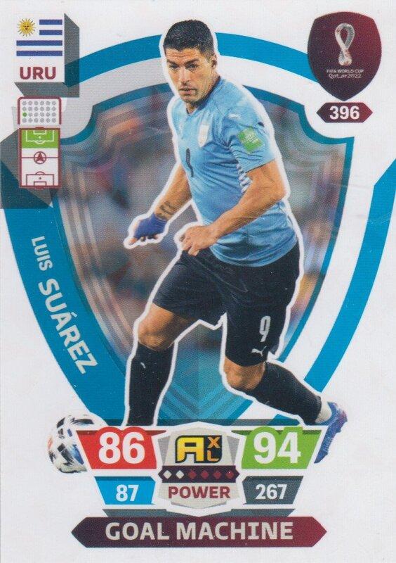 Adrenalyn World Cup 2022 - 396 - Luis Suárez (Uruguay) - Goal Machines