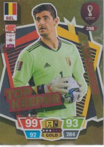Adrenalyn World Cup 2022 - 398 - Thibaut Courtois (Belgium) - Top Keeper
