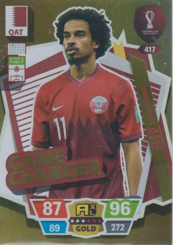 Adrenalyn World Cup 2022 - 417 - Akram Hassan Afif (Qatar) - Game Changer