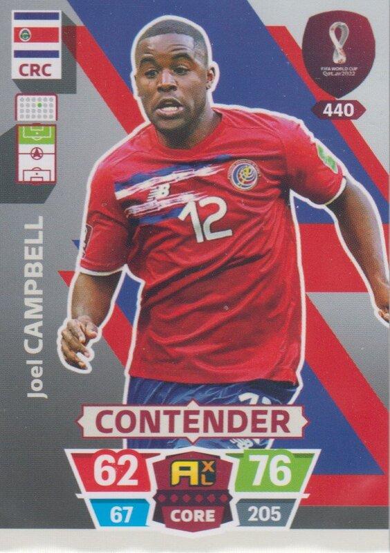Adrenalyn World Cup 2022 - 440 - Joel Campbell (Costa Rica) - Contenders