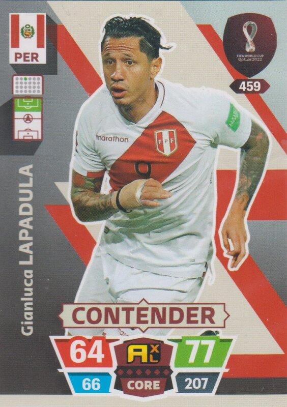 Adrenalyn World Cup 2022 - 459 - Gianluca Lapadula (Peru) - Contenders