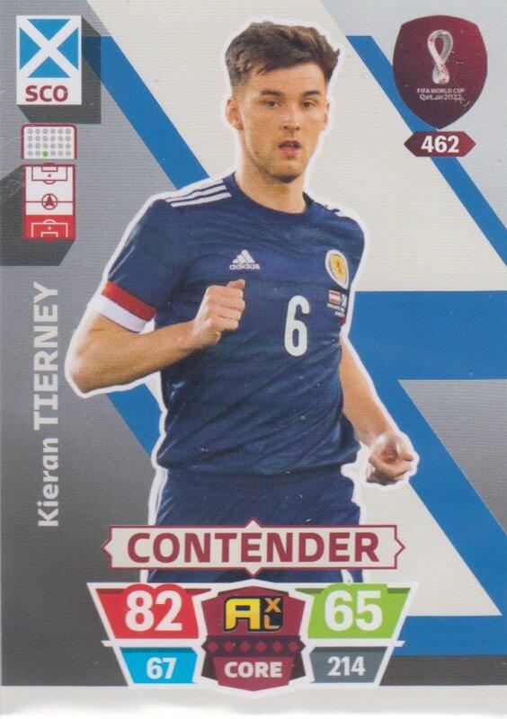 Adrenalyn World Cup 2022 - 462 - Kieran Tierney (Scotland) - Contenders