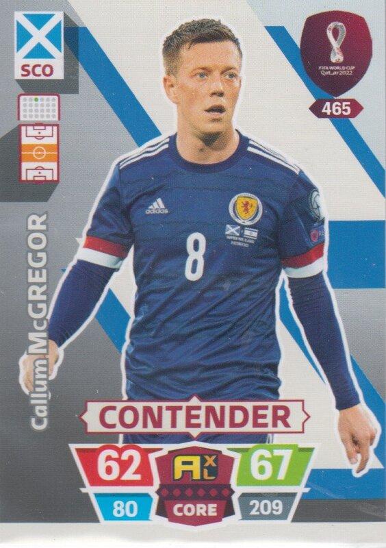 Adrenalyn World Cup 2022 - 465 - Callum McGregor (Scotland) - Contenders