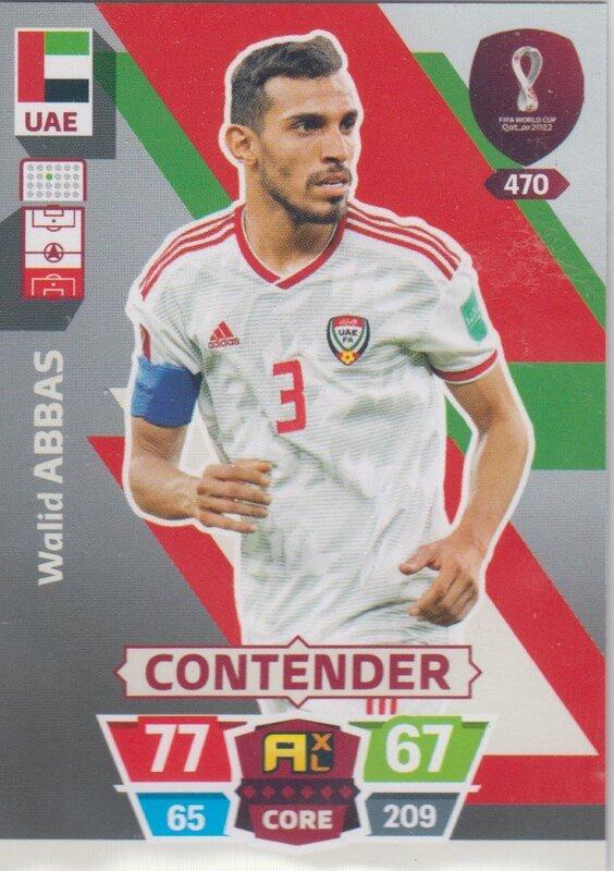Adrenalyn World Cup 2022 - 470 - Walid Abbas (United Arab Emirates) - Contenders