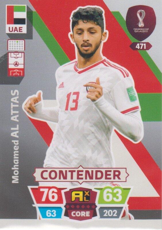 Adrenalyn World Cup 2022 - 471 - Mohamed Al-Attas (United Arab Emirates) - Contenders