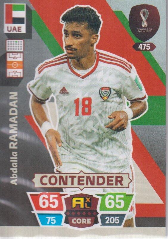 Adrenalyn World Cup 2022 - 475 - Abdalla Ramadan (United Arab Emirates) - Contenders