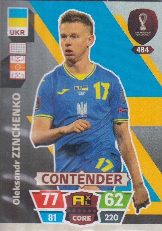 Adrenalyn World Cup 2022 - 484 - Oleksandr Zinchenko (Ukraine) - Contenders